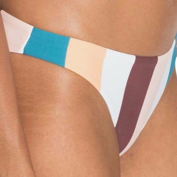NWT Roxy bikini bottom - Andorra warm stripes - Picture 3 of 11